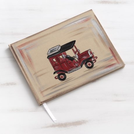 βιβλίο-ευχών-βάπτισης-αυτοκίνητο-vintage