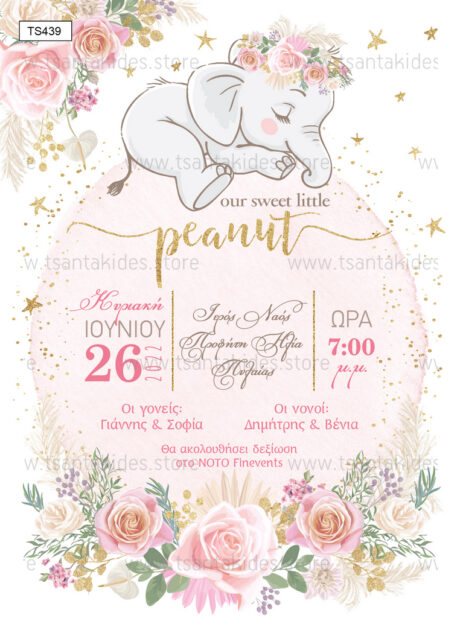 TS439-Νο91Κ-01-prosklitiria-gamou-vaptisis-girl-elephant-moon-flowers